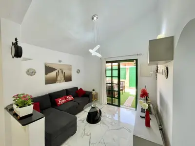 Zona de estar de Ten-Beau Relax Bungalow