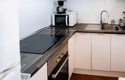 Una cocina o zona de cocina en Rocas Rojas