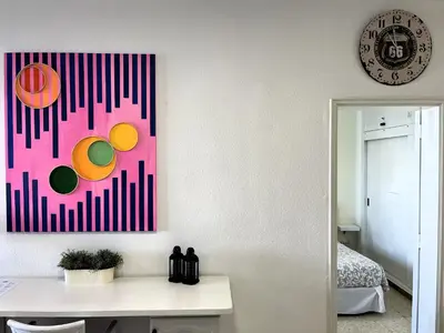 Cama o camas de una habitación en Sunny Garden&Playa Apartment - Playa Del Inglés