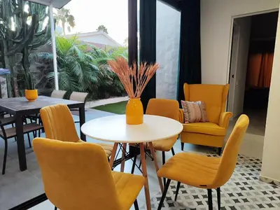 Zona de estar de Bungalow BAHIA AMARILLO