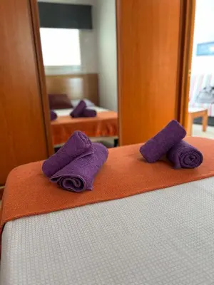 Cama o camas de una habitación en Apartamento BRISA DEL MAR Arguineguín
