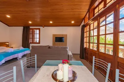 Cama o camas de una habitación en El Molinero Alto