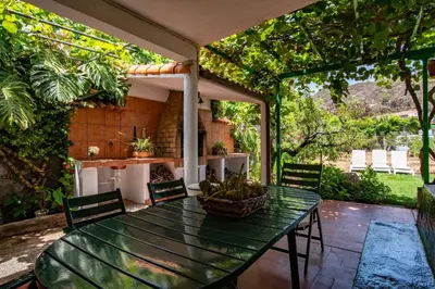 Jardín al aire libre en La Casita de Don Enrique