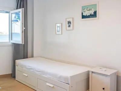 Cama o camas de una habitación en Apartment Daura by Interhome