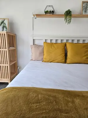 Cama o camas de una habitación en La Villa del Valle