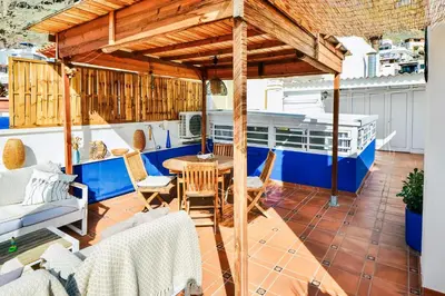 Zona de estar de Casa Vivienne Perfectly Located Apartment With Roof Terrace In Puerto De Mogan Beach & Marina Gran Canaria