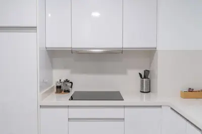 Una cocina o zona de cocina en Camifa Canteras Beach Paradise - New stylish apartment just 1 minute from Las Canteras Beach fast WiFi
