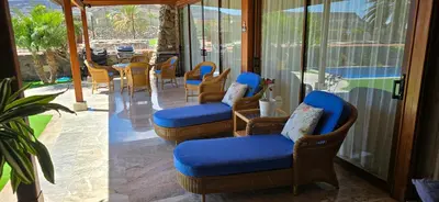 Zona de estar de Villa Luxe Tauro Mogan