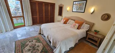 Cama o camas de una habitación en Villa Luxe Tauro Mogan