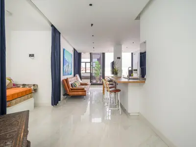 Zona de estar de Las Palmas Beach Penthouse