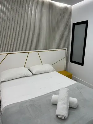 Cama o camas de una habitación en Ruvi apartment