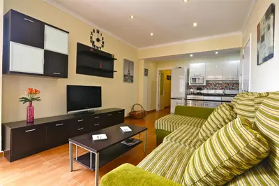 Una televisión o centro de entretenimiento en Apartment Vasco de Gama