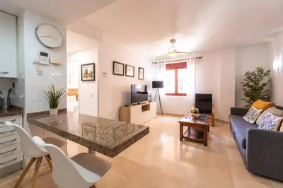Una televisión o centro de entretenimiento en Vilos Canteras