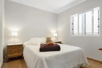 Cama o camas de una habitación en Casa Paca Maspalomas