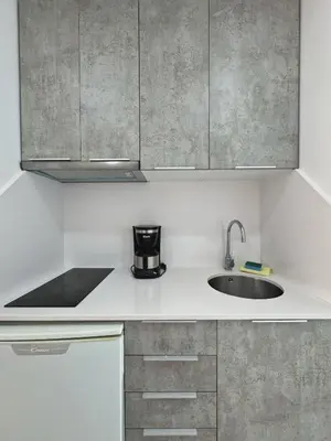 Una cocina o zona de cocina en Sea View Cura Marina 415