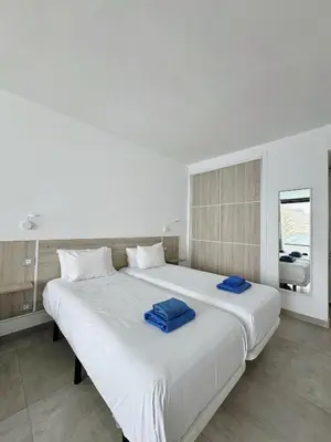 Cama o camas de una habitación en Sea View Cura Marina 415