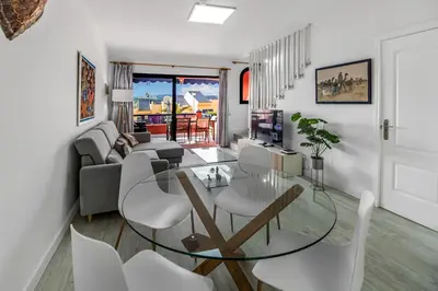 Zona de estar de Meloneras Oceanview with Pool