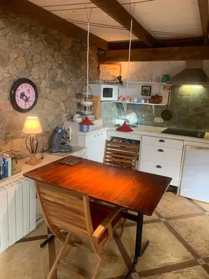 Una cocina o zona de cocina en Historisches Bauernhaus