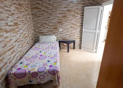Cama o camas de una habitación en Apartamento en Las Palmas cerca de Vegueta con vistas