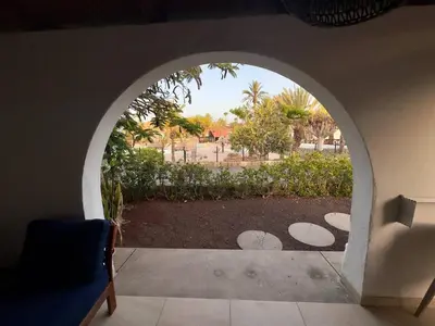 Jardín al aire libre en Bungalow tranquilo en Maspalomas