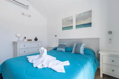 Cama o camas de una habitación en Home2Book Green Oasis Charming Duplex Maspalomas
