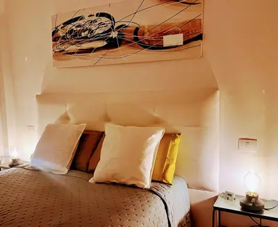 Cama o camas de una habitación en Melo Home 1 Near Airport, Elevator