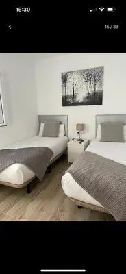 Cama o camas de una habitación en Precioso bungalow en Maspalomas Parque Golf