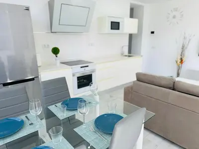 Una cocina o zona de cocina en Vistas Plaza España centro ciudad Las Palmas