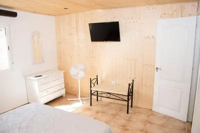 Cama o camas de una habitación en Villa las rosas