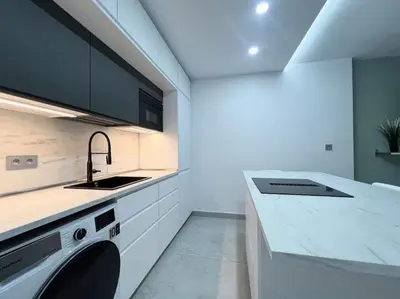Una cocina o zona de cocina en Puntilla sea side