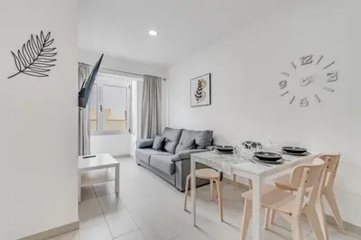 Zona de estar de Escondite Sereno - 50m Las Canteras Beach