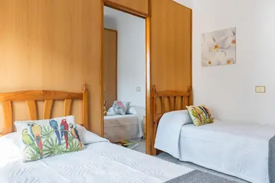 Cama o camas de una habitación en Apartment 3 bedrooms familieshi king routes WiFi