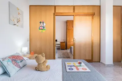 Cama o camas de una habitación en Apartment 3 bedrooms familieshi king routes WiFi