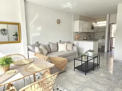 Una cocina o zona de cocina en Panorama apartment close to beach Puerto Rico
