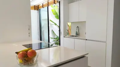Una cocina o zona de cocina en Stylish Holiday Home with Sea View in Maspalomas