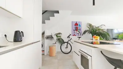 Una cocina o zona de cocina en Stylish Holiday Home with Sea View in Maspalomas