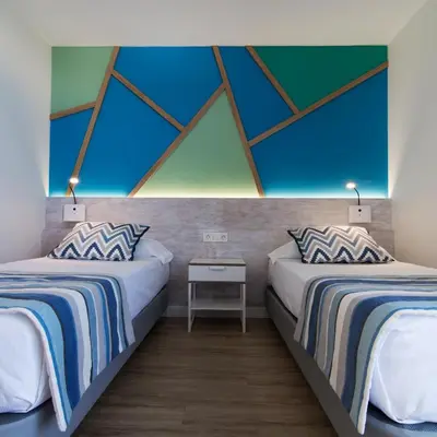 Cama o camas de una habitación en ApartHotel Idafe