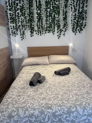 Cama o camas de una habitación en Design seaview flat next to Yumbo