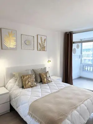 Cama o camas de una habitación en Apartamento Playa Cañon del águila