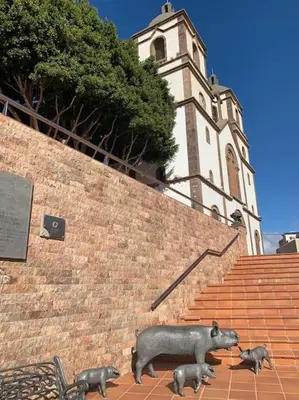 Plano de una casa canaria moderna