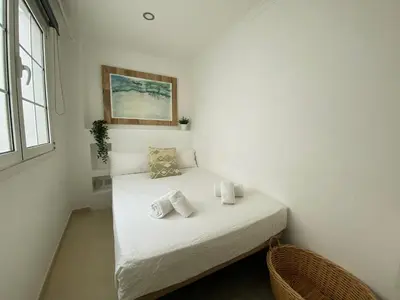 Cama o camas de una habitación en Alfredo L Jones Atico