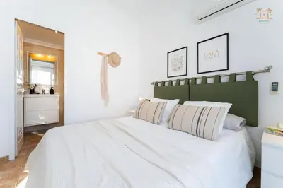 Cama o camas de una habitación en Linda House