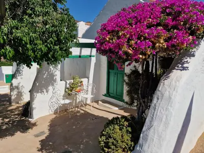 Jardín al aire libre en Histórica Casa María