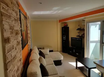 Zona de estar de Ca Lili Bonito apartamento en Agaete