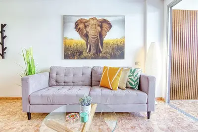Zona de estar de La Perla del Elefante by Homestaygrancanaria