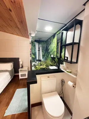 Cama o camas de una habitación en Casa Ines Terraza