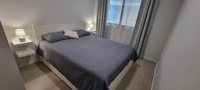 Cama o camas de una habitación en Salinetas apartamento junto al mar