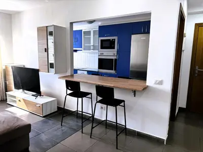 Una cocina o zona de cocina en Vivelorural comfy apartment wifi & beach -Gáldar