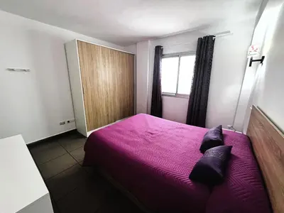 Cama o camas de una habitación en Vivelorural comfy apartment wifi & beach -Gáldar