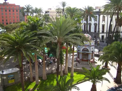 Vista general de Las Palmas de Gran Canaria o vista desde el apartamento